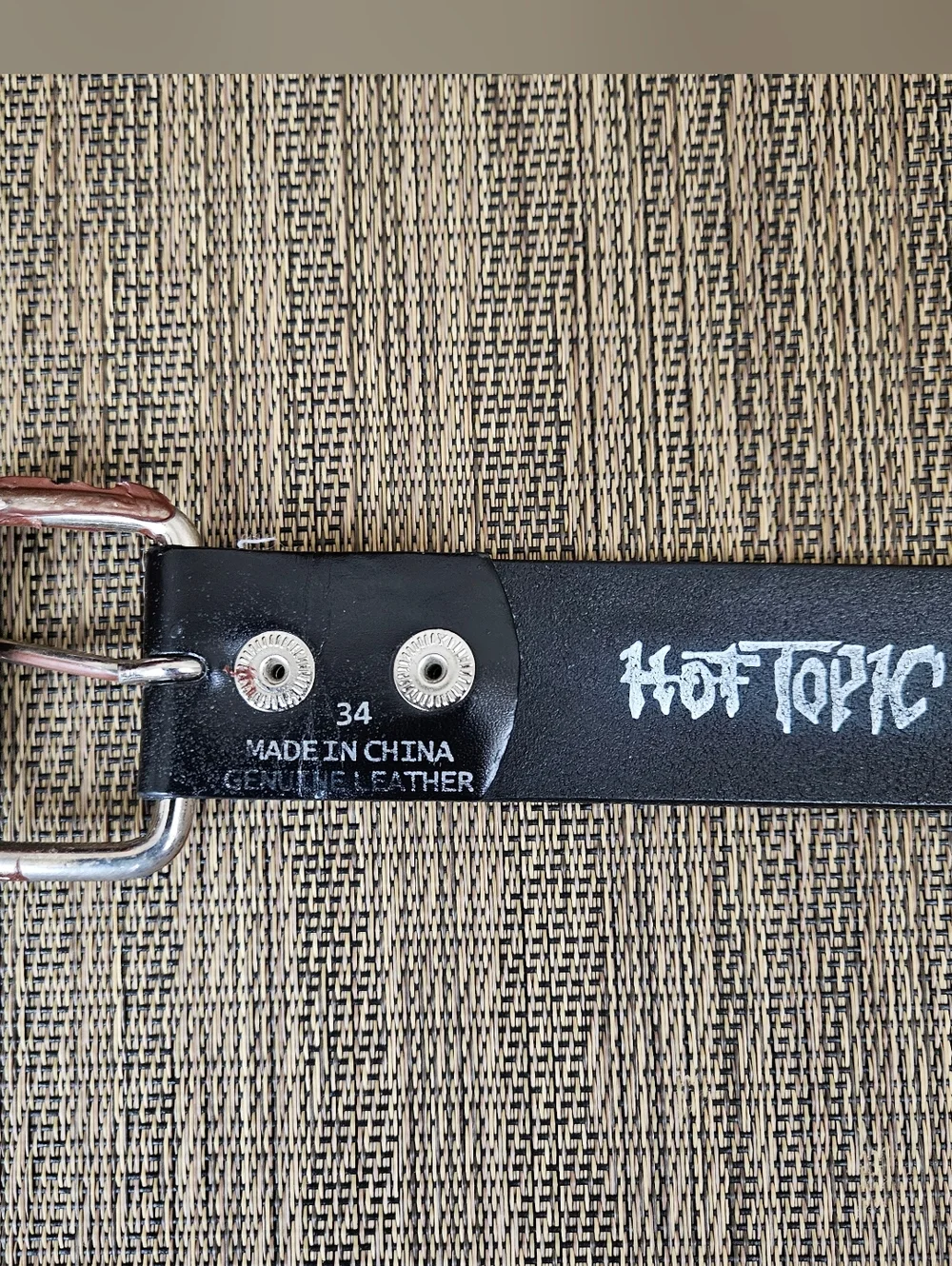 Vintage 1990s Hot Topic Belt Custom DIY Post Apocalyptic 34